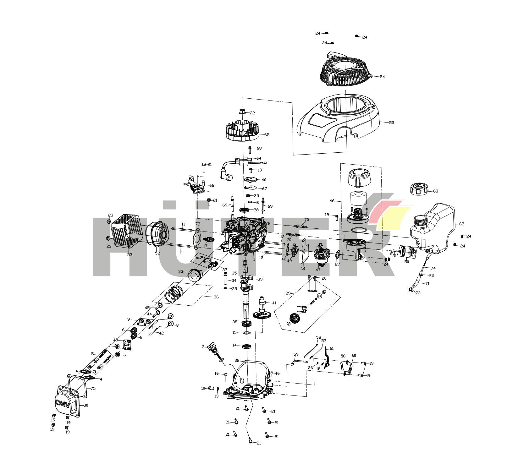 Двигатель (до DJP011) DJP 70/3/11