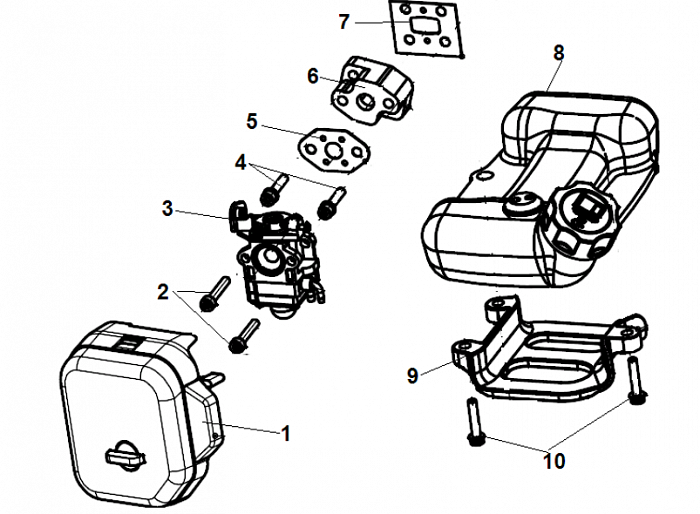 3 КАРБЮРАТОР - ФИЛЬТР ТРИММЕР CHAMPION Т275