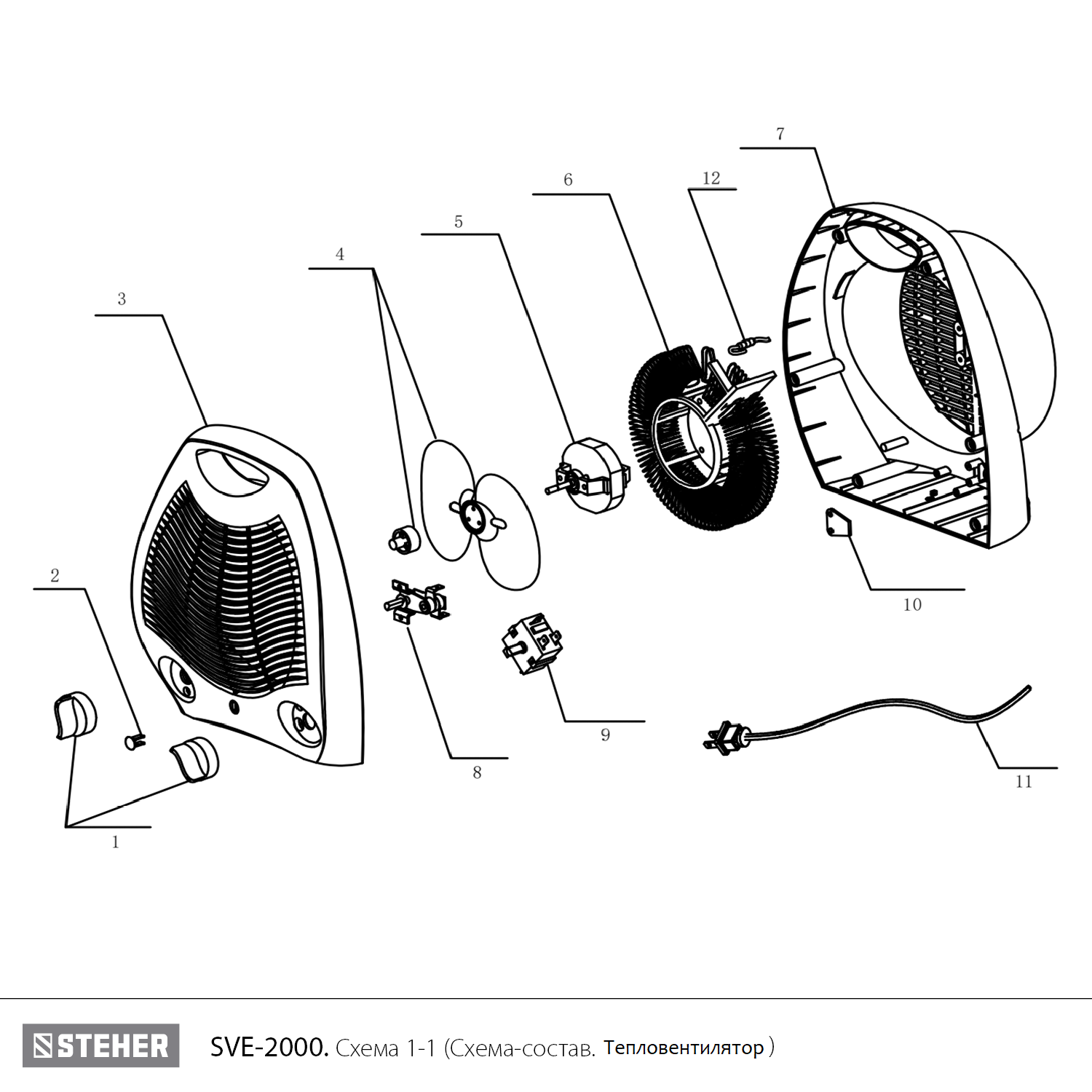 Тепловентилятор, SVE SVE-2000