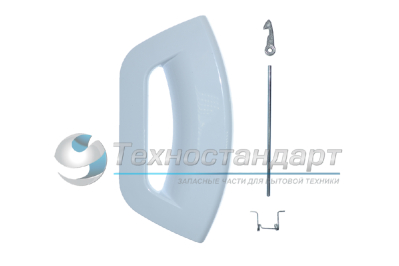 Ручка люка Indesit, серия Futura, белая, код 507932, 287785, 285747